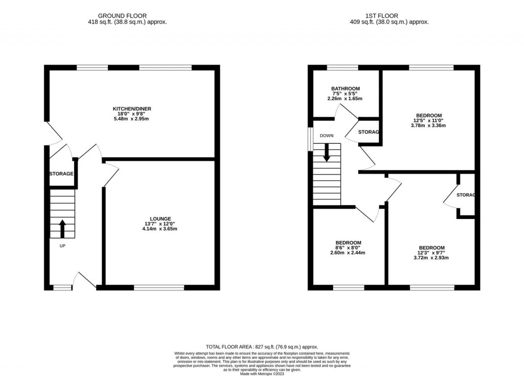 Floorplans For Reedham Close, Northampton