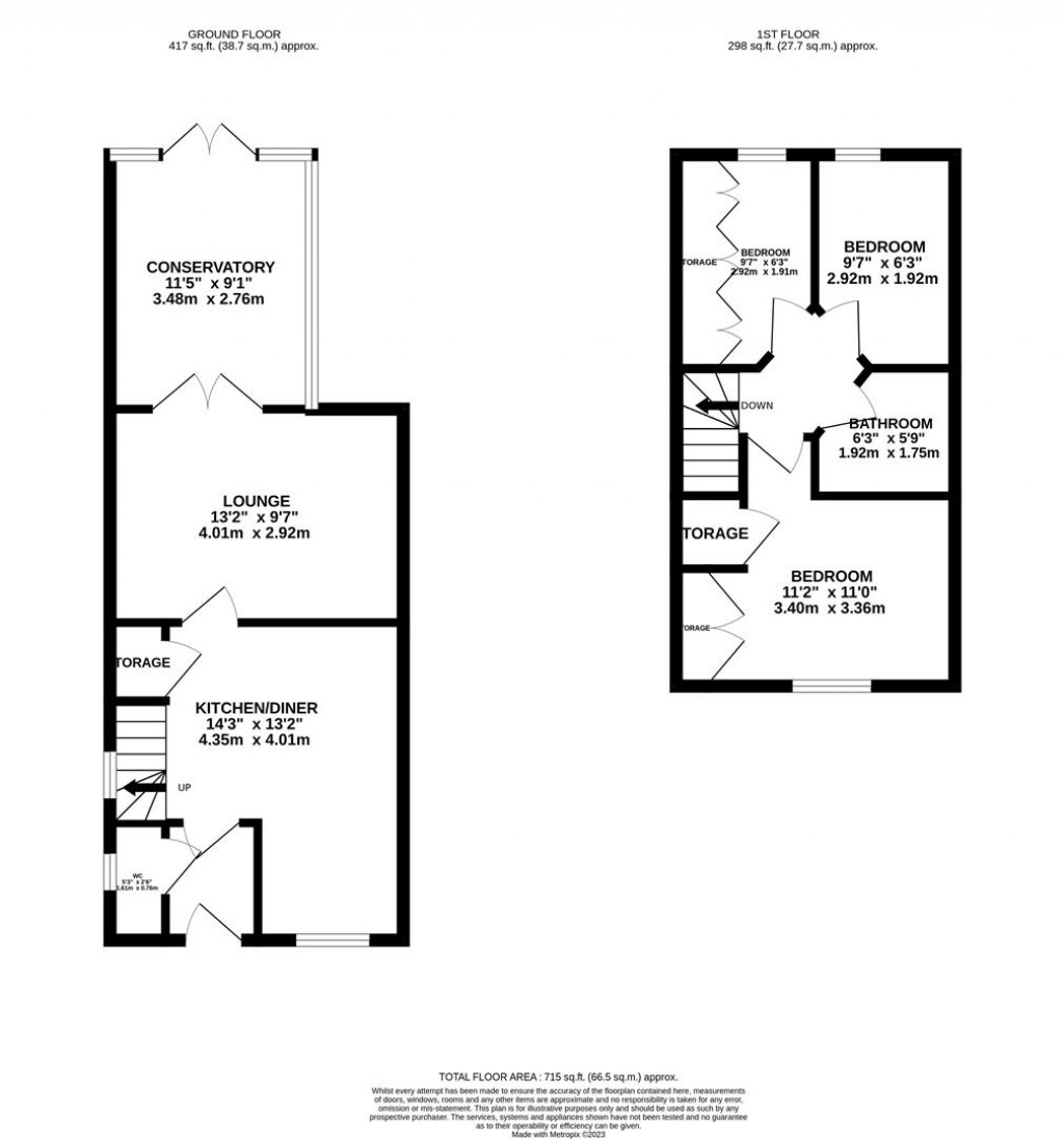 Floorplans For Bunting Close, Burton Latimer, Kettering