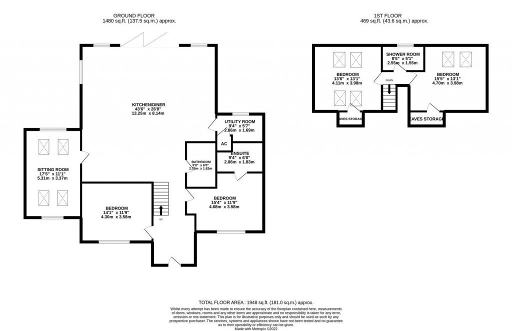 Floorplans For Grange Road, Stanion, Kettering