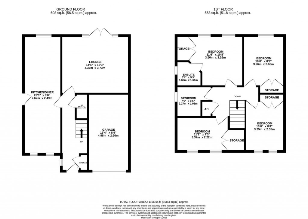 Floorplans For Simborough Way, Market Harborough