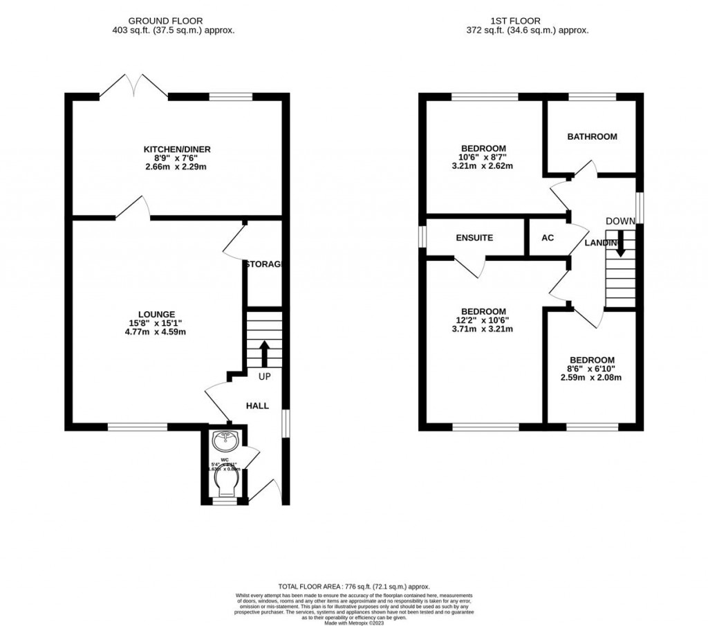 Floorplans For Diana Way, Burton Latimer, Kettering