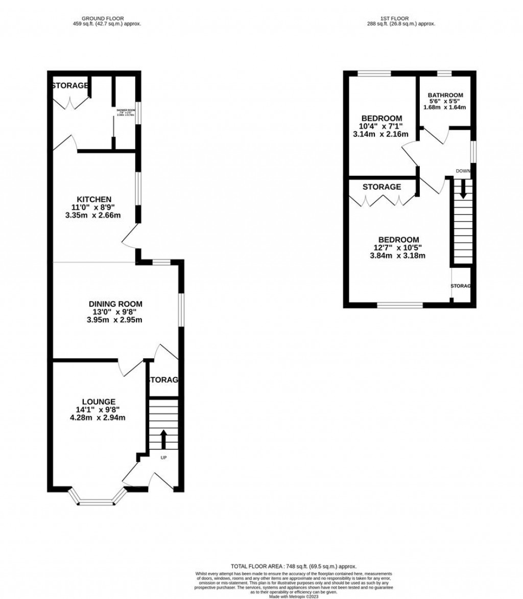 Floorplans For Wordsworth Road, Kettering