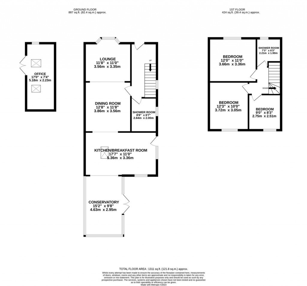 Floorplans For Eastfield Crescent, Finedon, Wellingborough