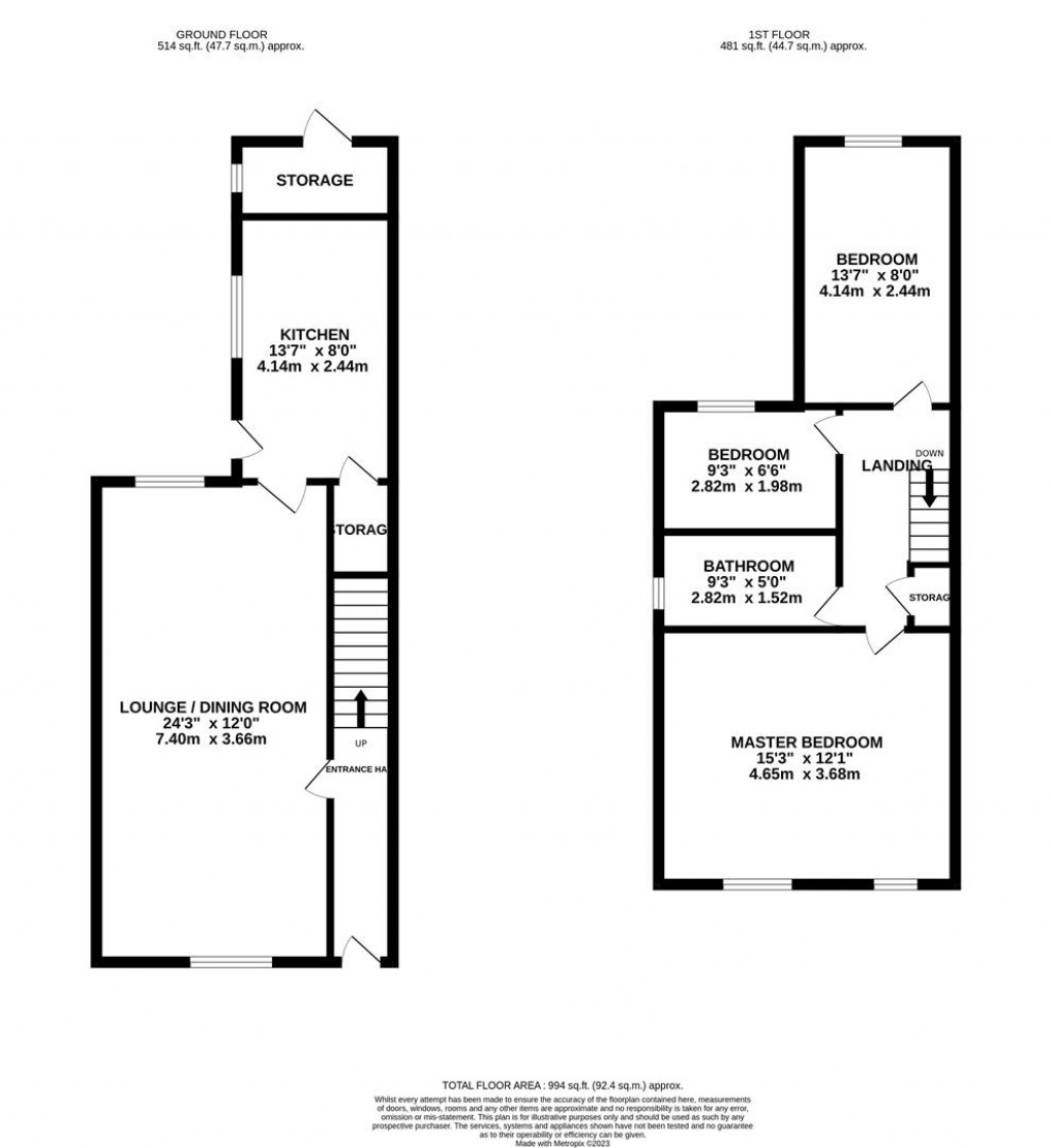 Floorplans For Alfred Street, Kettering