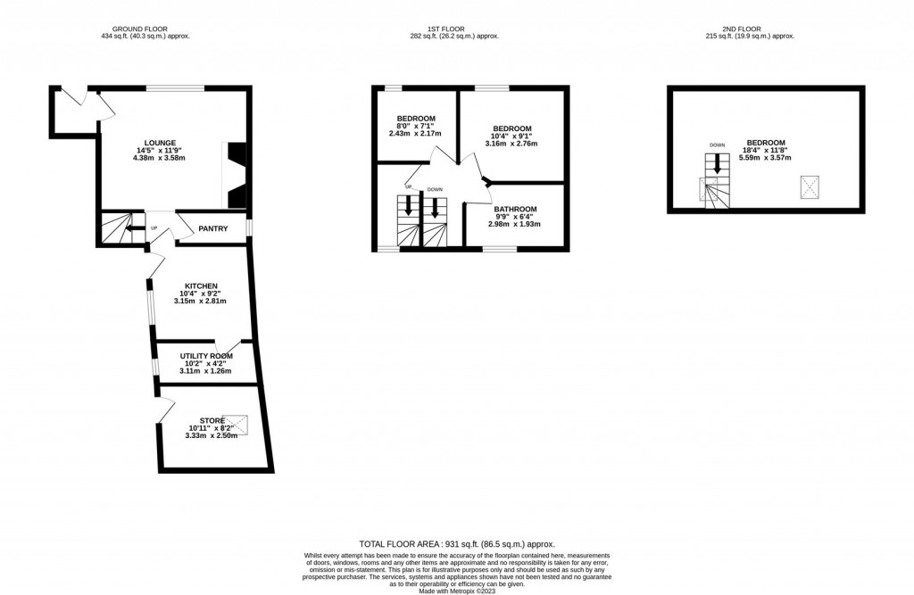 Floorplans For Bridge Street, Brigstock, Kettering