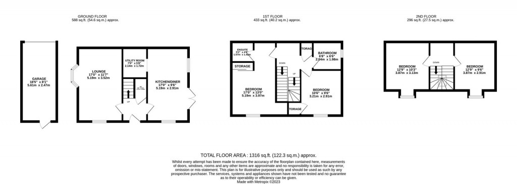 Floorplans For Yateley Drive, Barton Seagrave, Kettering