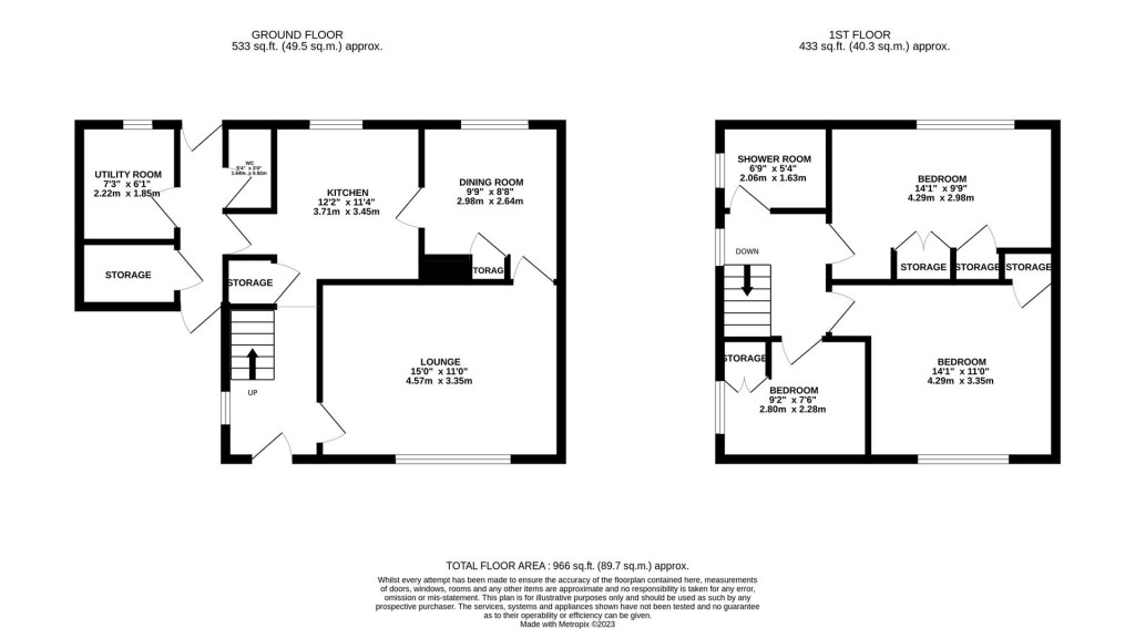 Floorplans For Ireton Road, Market Harborough