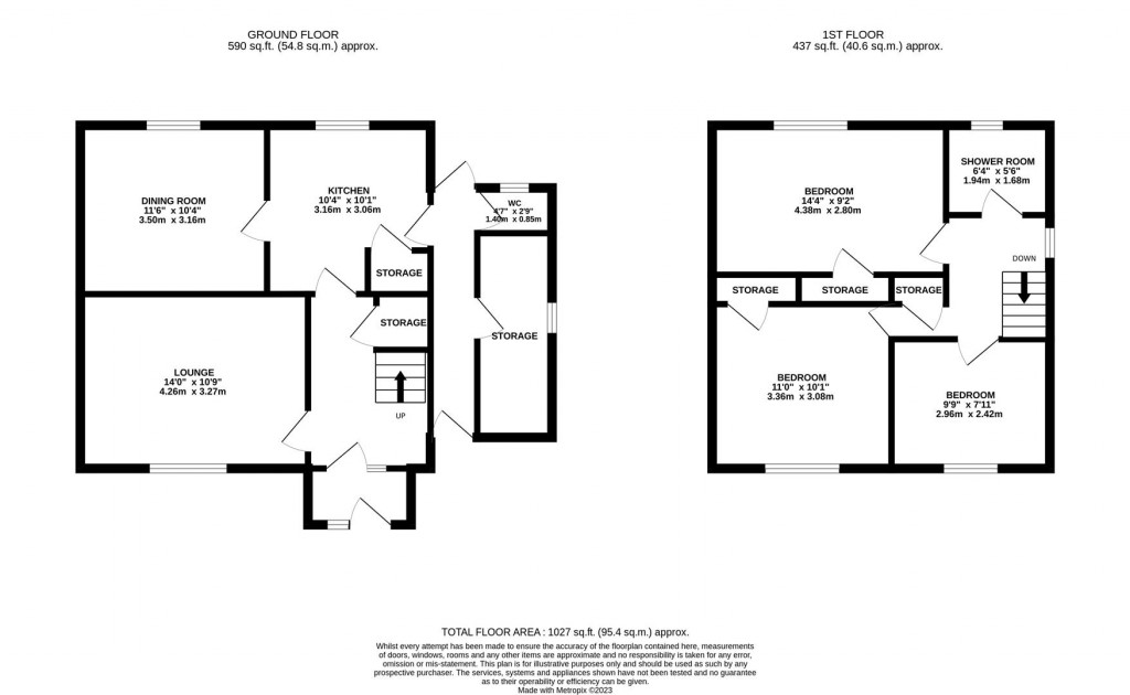 Floorplans For Milton Road, Corby