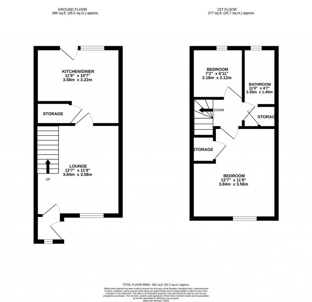 Floorplans For Senwick Drive, Wellingborough