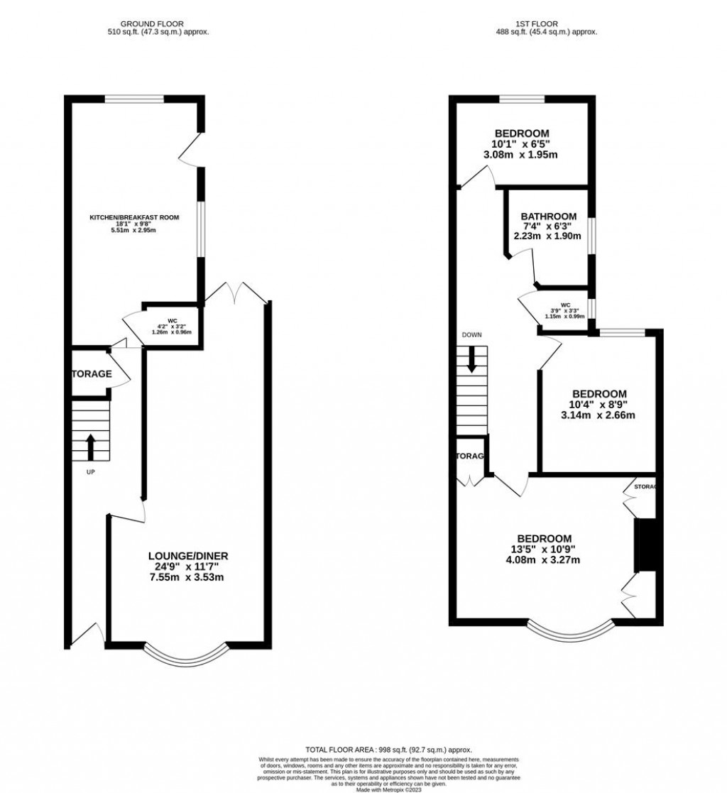 Floorplans For Harlestone Road, Northampton