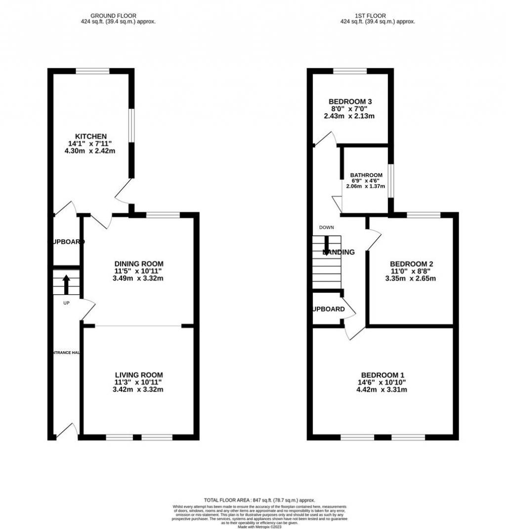 Floorplans For Windmill Avenue, Kettering