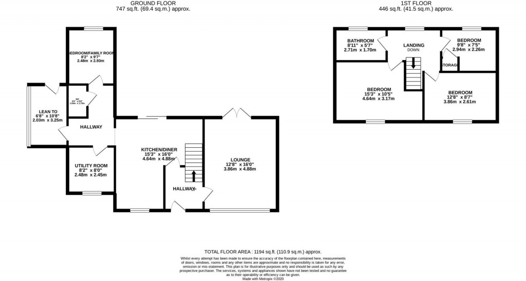 Floorplans For The Woodlands, Geddington, Kettering