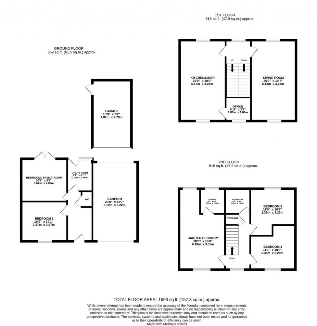 Floorplans For Foxglove Road, Desborough