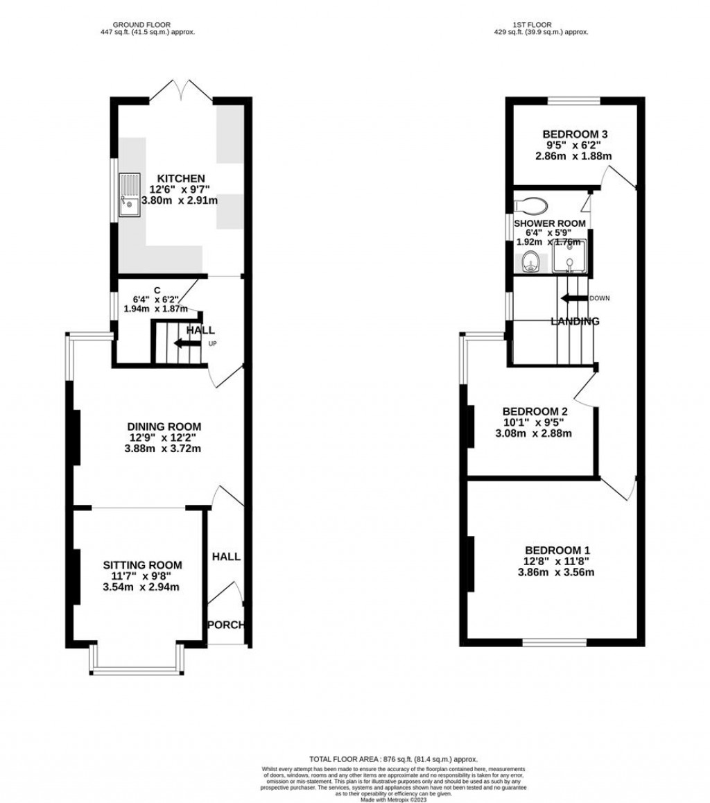 Floorplans For Kingsley Avenue, Kettering