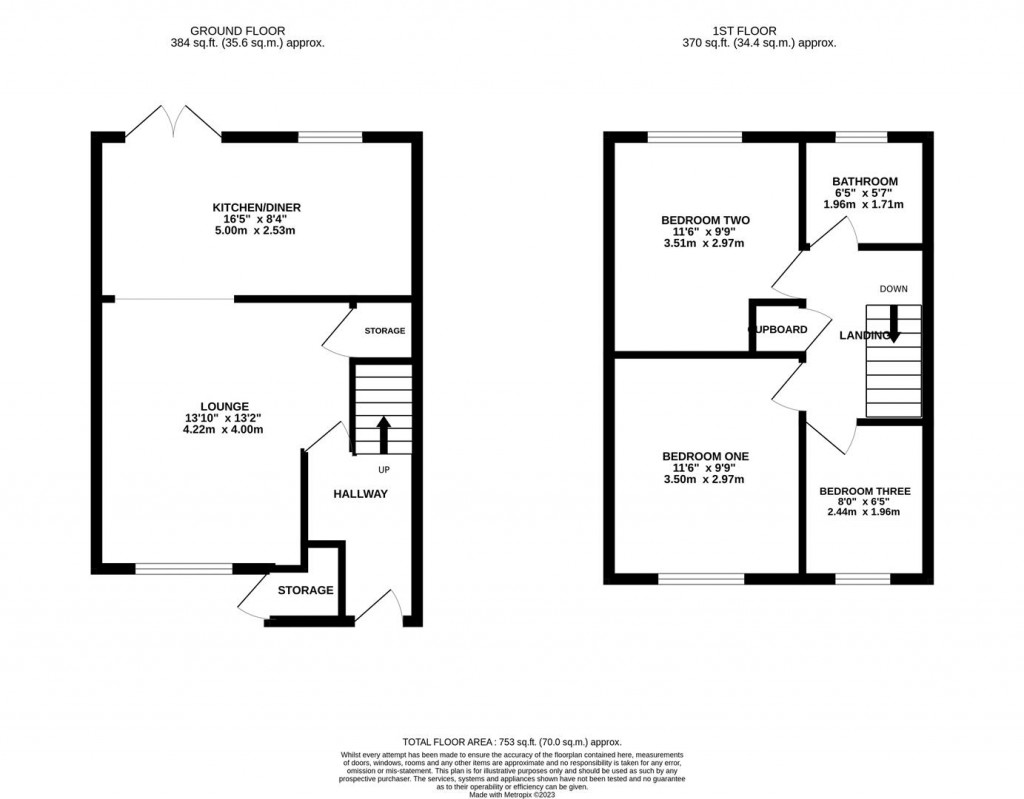 Floorplans For Langham Road, Raunds, Wellingborough