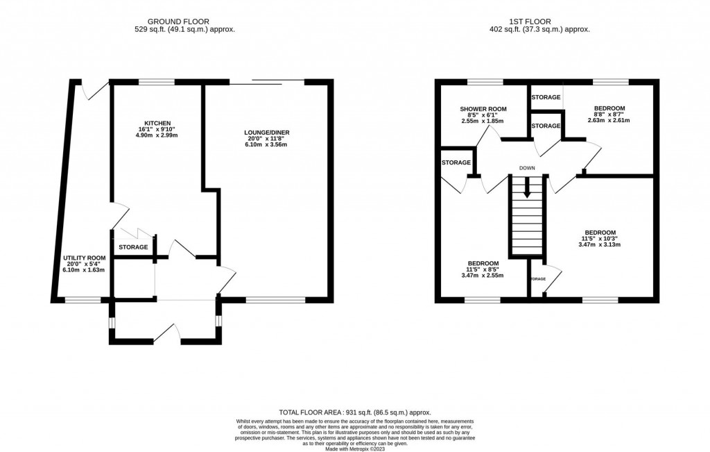 Floorplans For Seaton Crescent, Corby