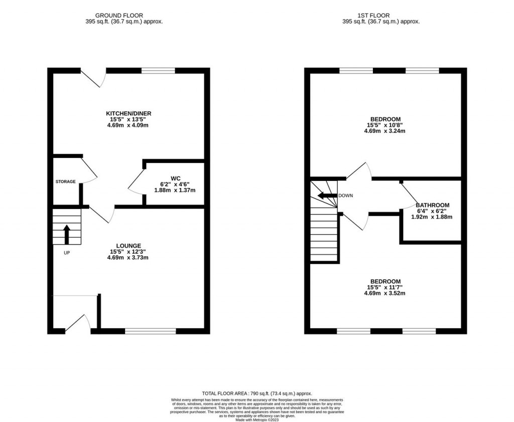 Floorplans For Cranford Road, Burton Latimer, Kettering
