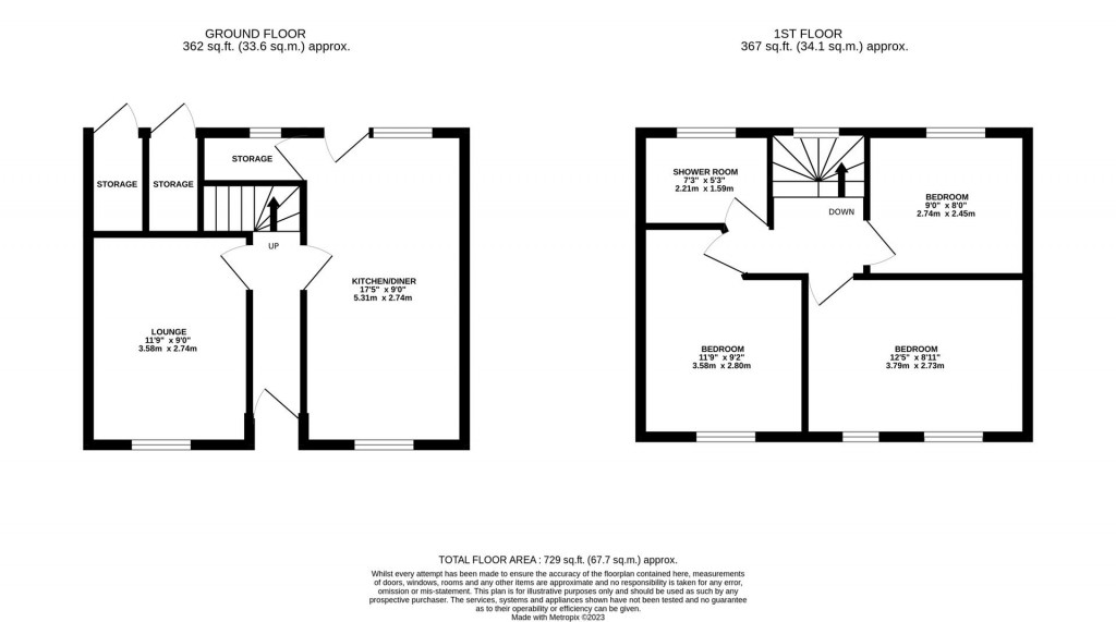 Floorplans For Garfield Street, Kettering