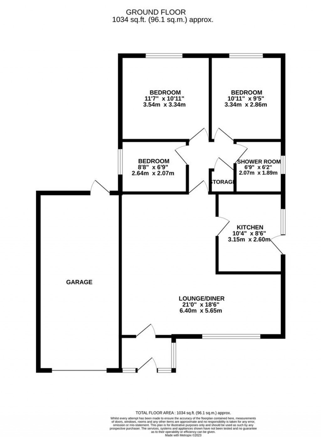 Floorplans For Cocker Wood Close, Great Oakley, Corby