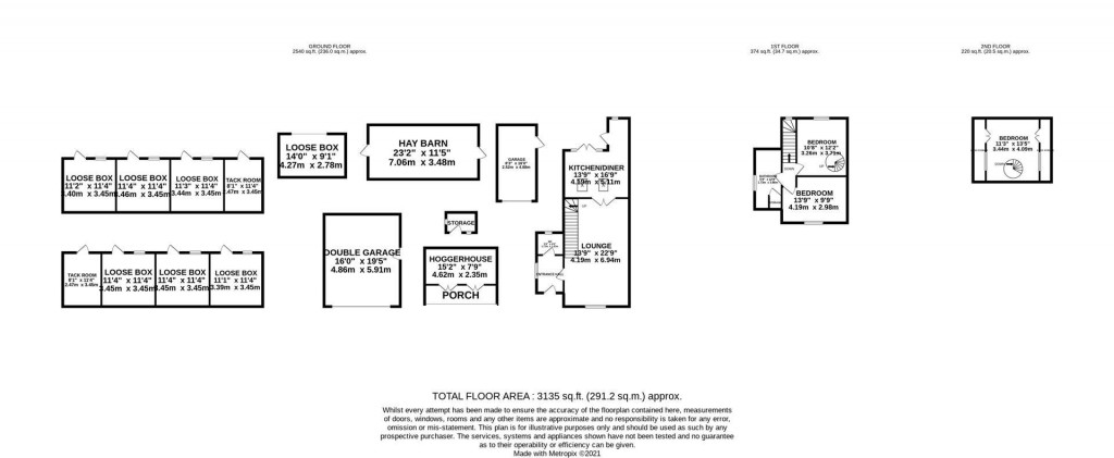 Floorplans For Hilltop, Furnace Lane, Little Harrowden, Wellingborough