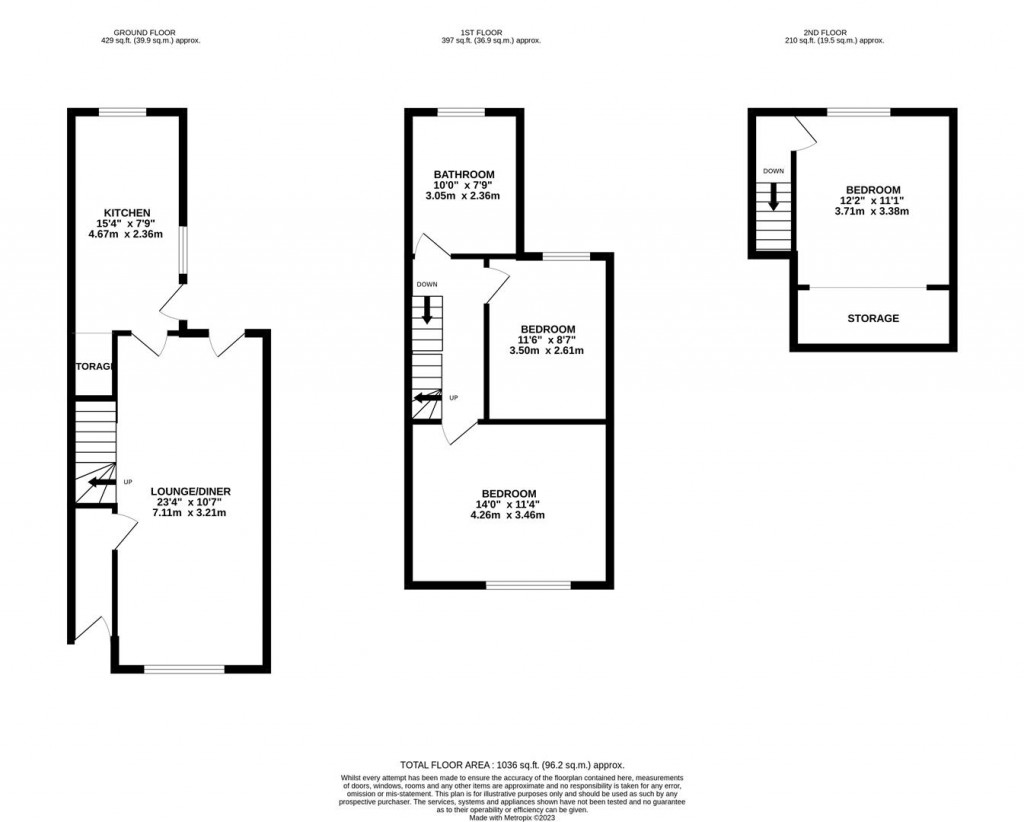 Floorplans For Barnwell Street, Kettering