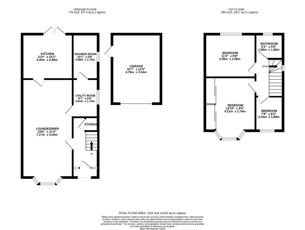 Floorplans For Streather Drive, Corby