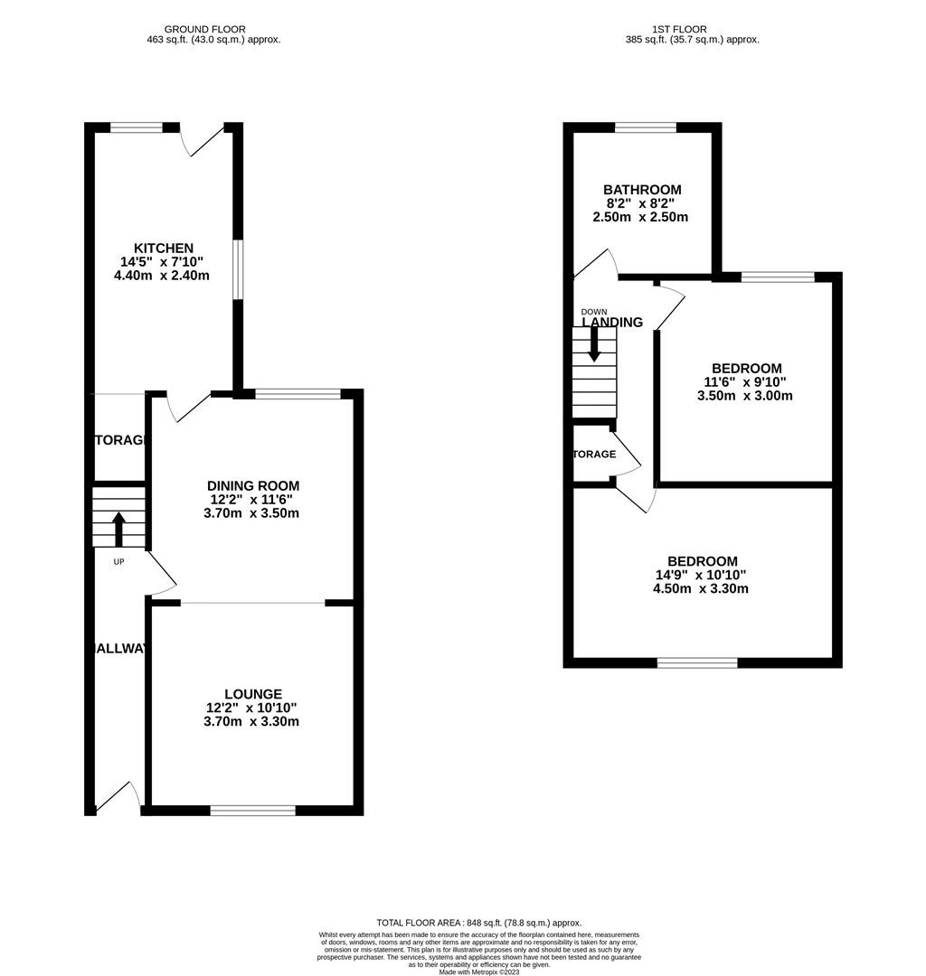 Floorplans For Hill Street, Kettering