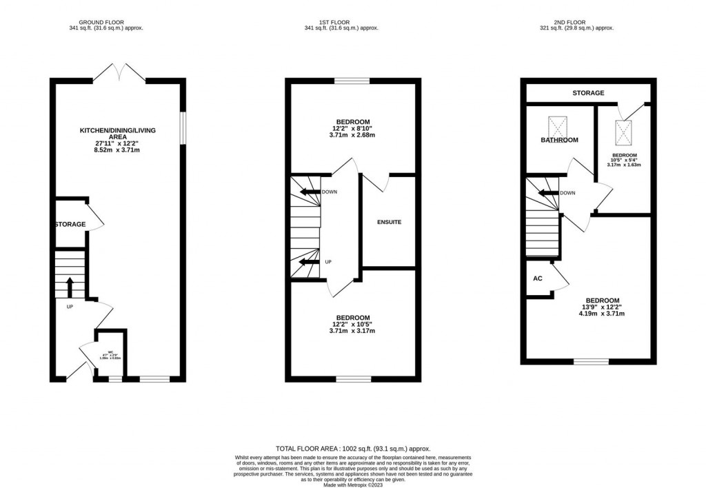 Floorplans For Spriggs Close, Burton Latimer, Kettering