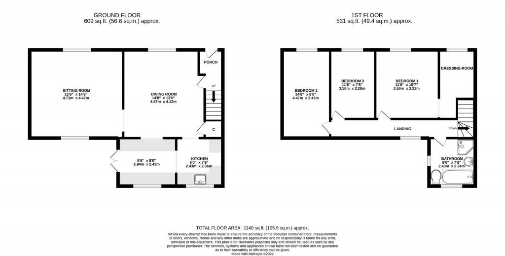 Floorplans For Latimer Close, Burton Latimer
