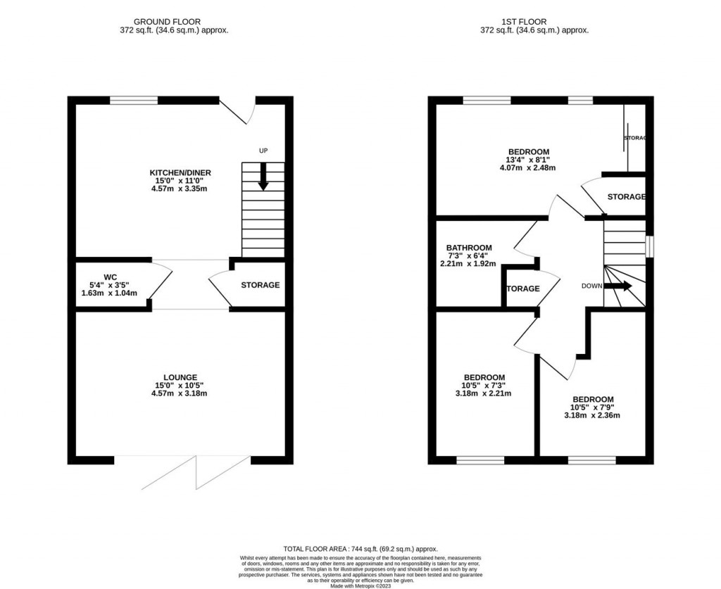 Floorplans For Dandy Drive, Market Harborough