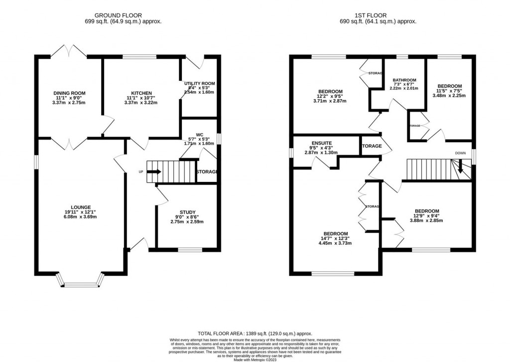 Floorplans For Green Close, Irthlingborough, Wellingborough
