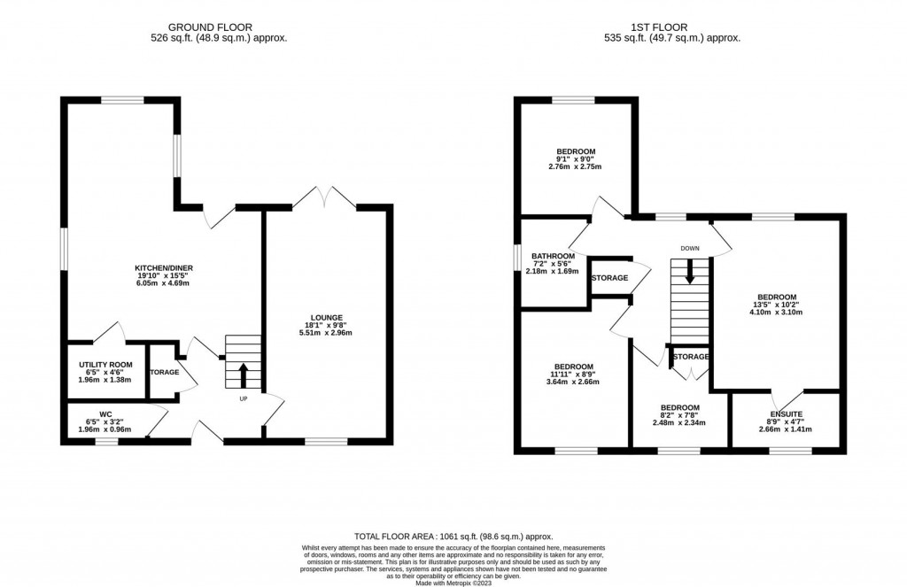 Floorplans For Woodford Road, Burton Latimer