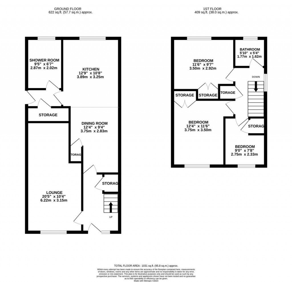 Floorplans For Collingwood Avenue, Corby