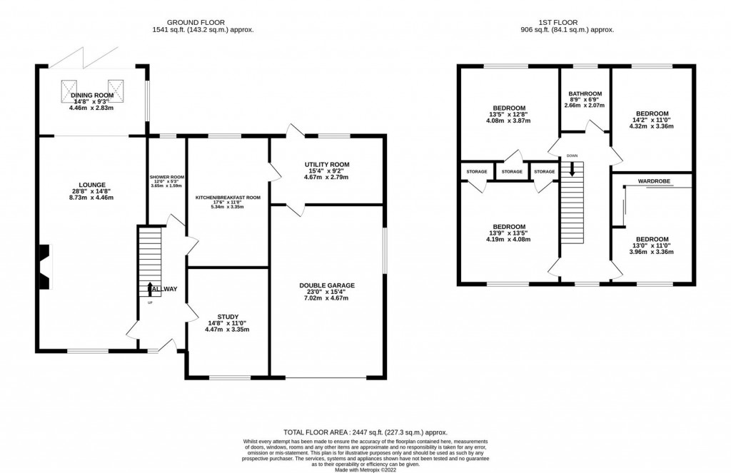Floorplans For Chelveston Road, Raunds, Wellingborough
