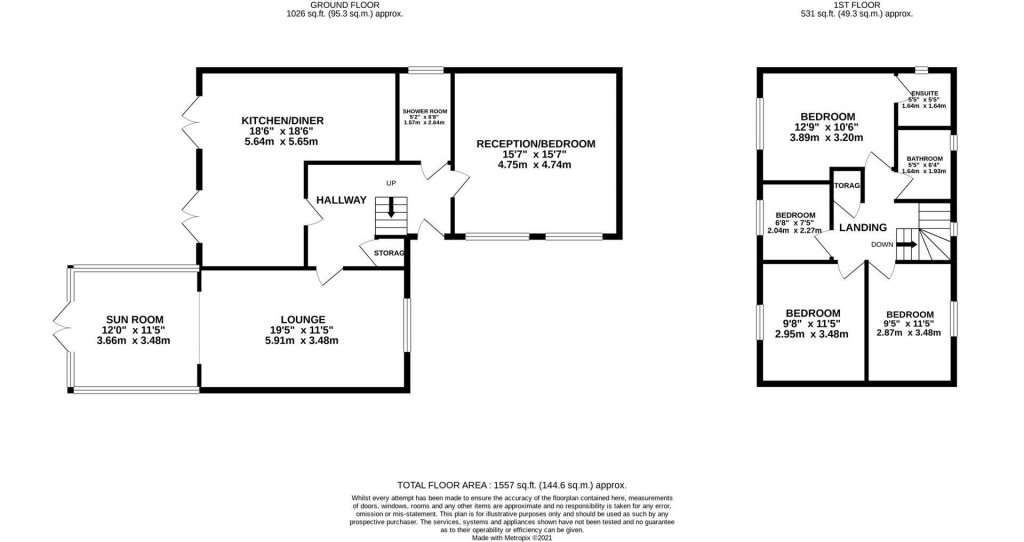 Floorplans For Moore Close, Barton Seagrave