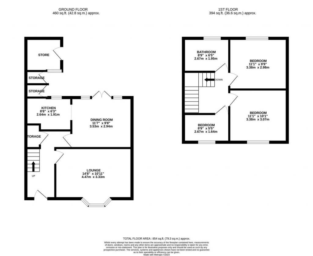 Floorplans For Cross Street, Kettering