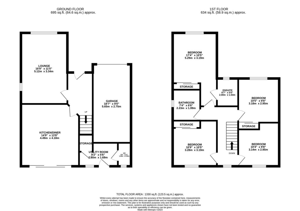 Floorplans For Cransley Street, Broughton, Kettering