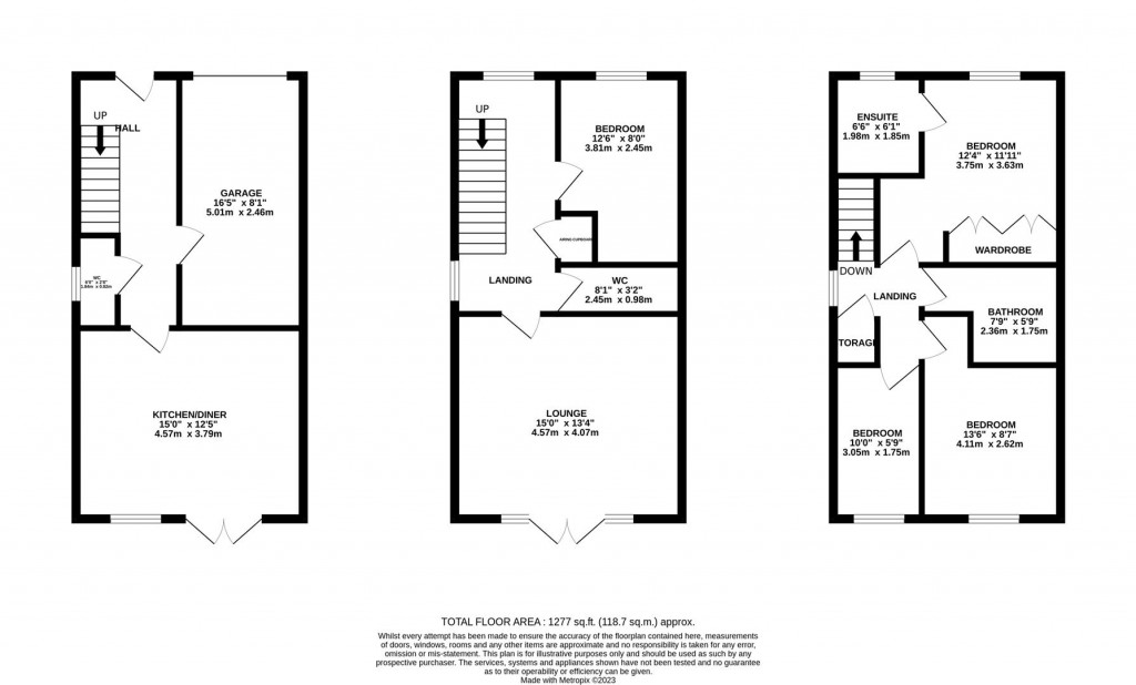 Floorplans For Pingle Close, Great Oakley, Corby