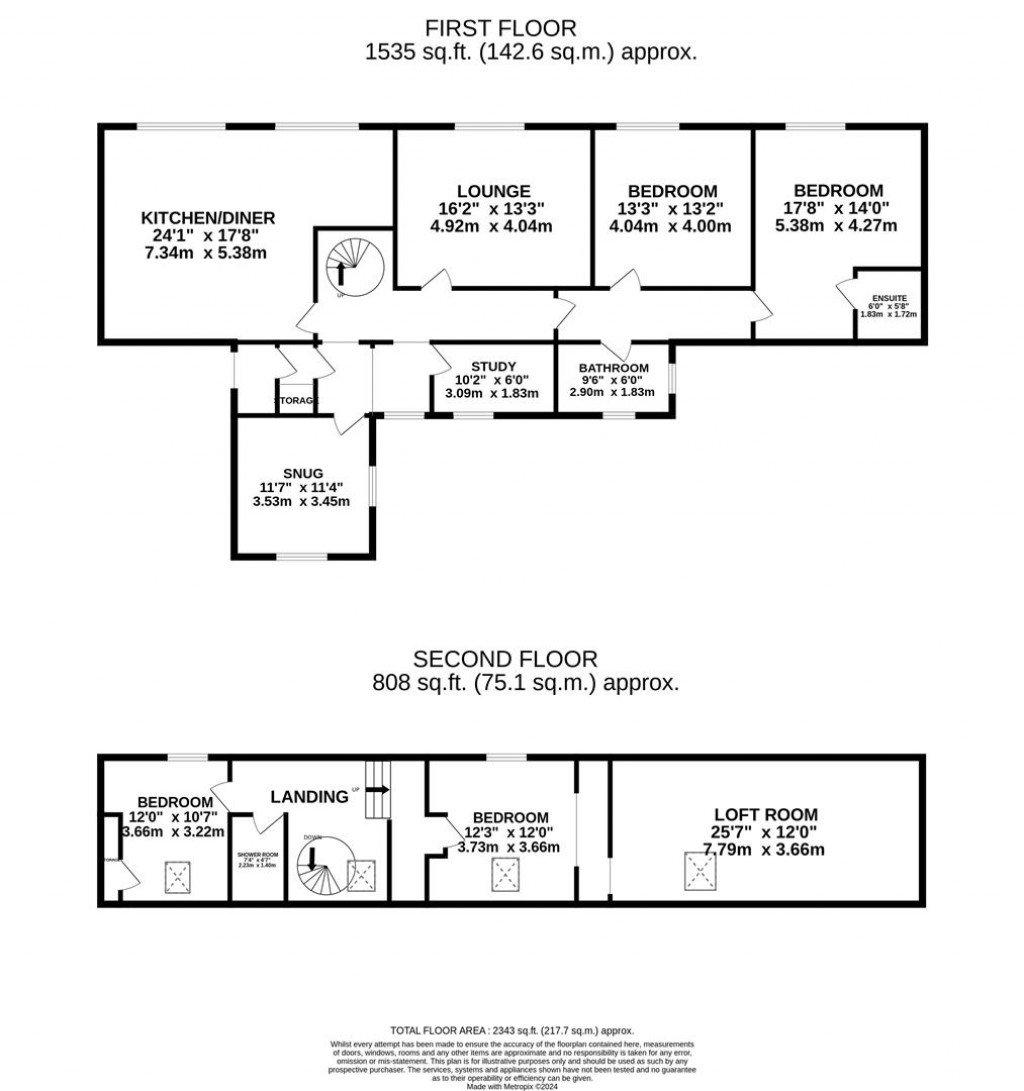 Floorplans For Main Street, Cottesbrooke