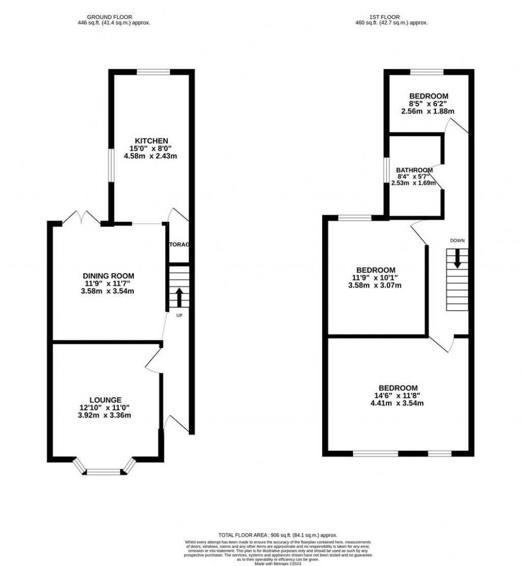 Floorplans For Upper Havelock Street, Wellingborough