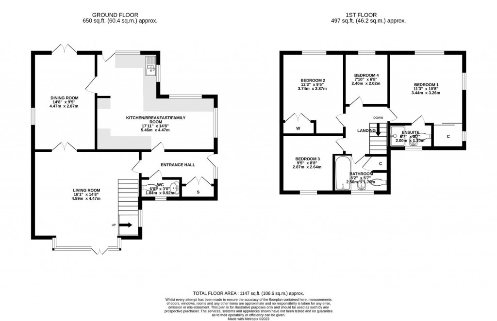 Floorplans For Delamere Drive, Barton Seagrave