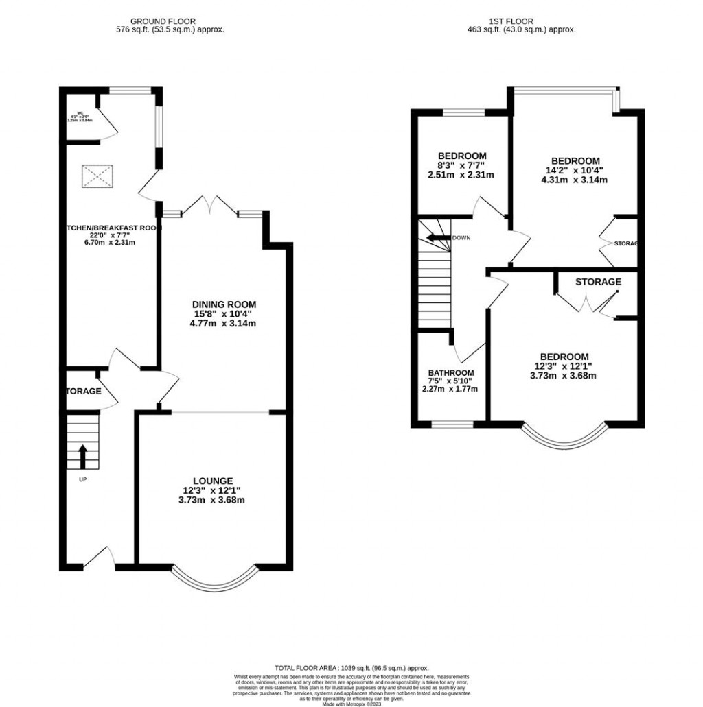 Floorplans For Weedon Road, Northampton