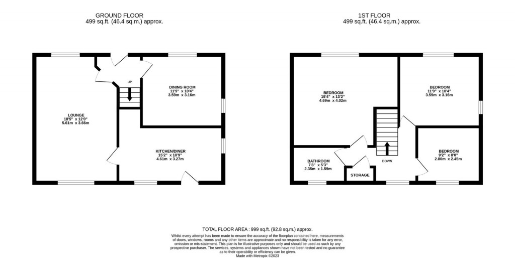 Floorplans For Compton Place, Kettering