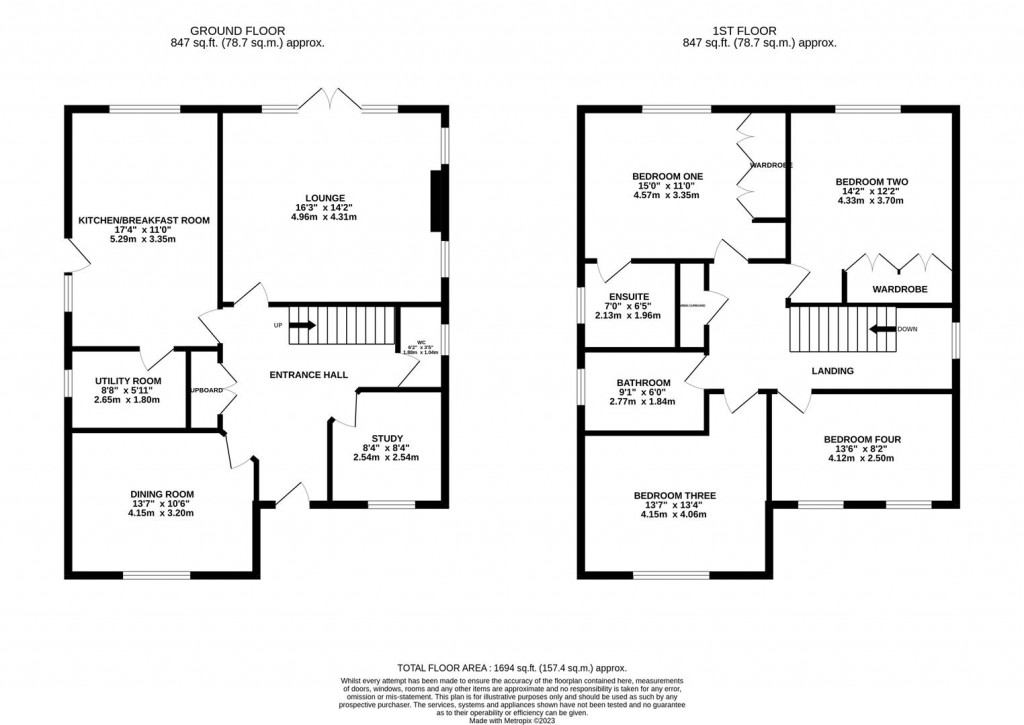 Floorplans For Rose Terrace, Woodford