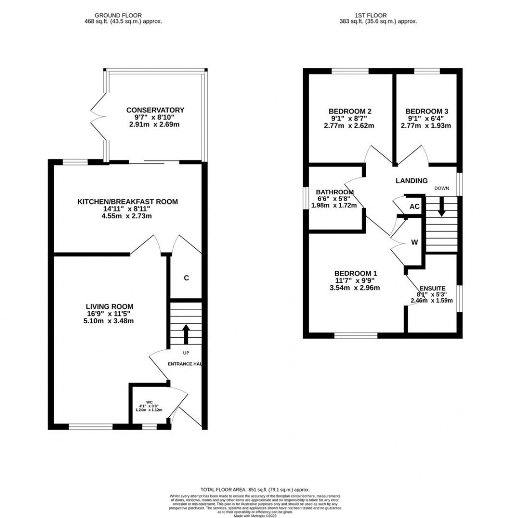 Floorplans For Malham Drive, Kettering