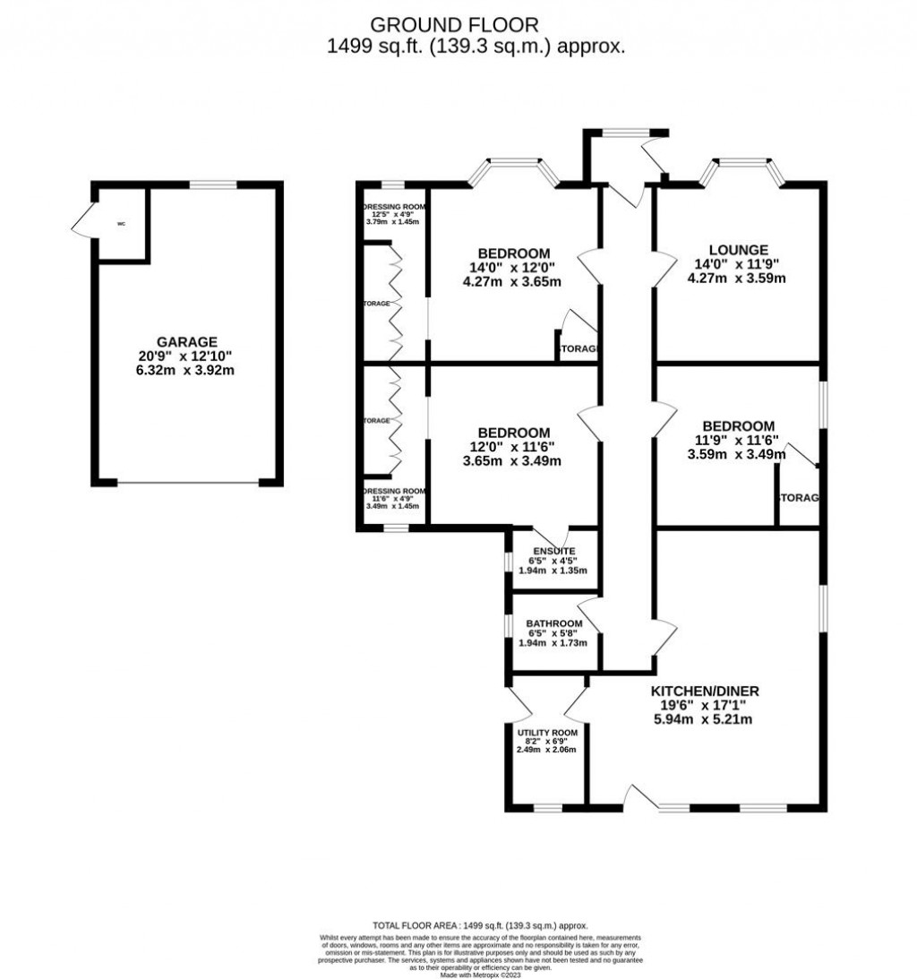 Floorplans For Bedford Road, Brafield On The Green, Northampton