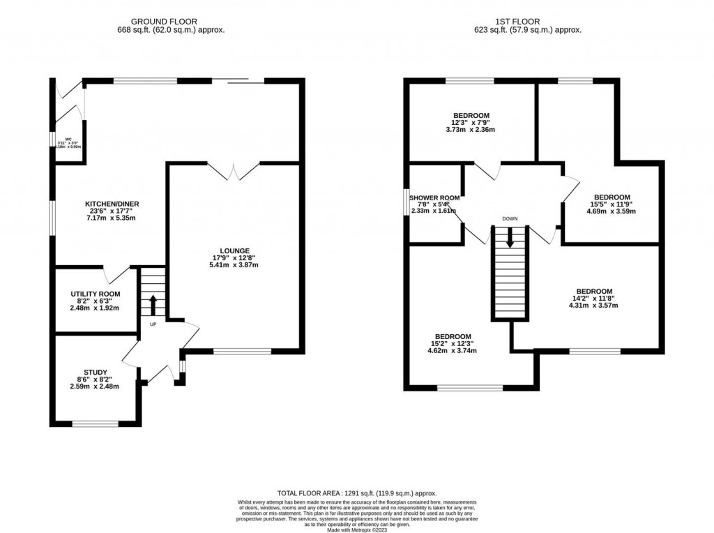 Floorplans For St. Saviours Road, Kettering
