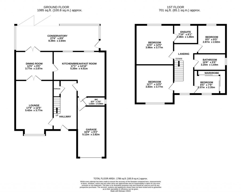 Floorplans For Mill Close, Great Oakley, Corby
