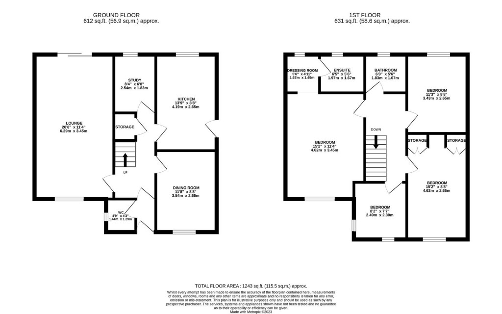 Floorplans For Althorp Close, Wellingborough
