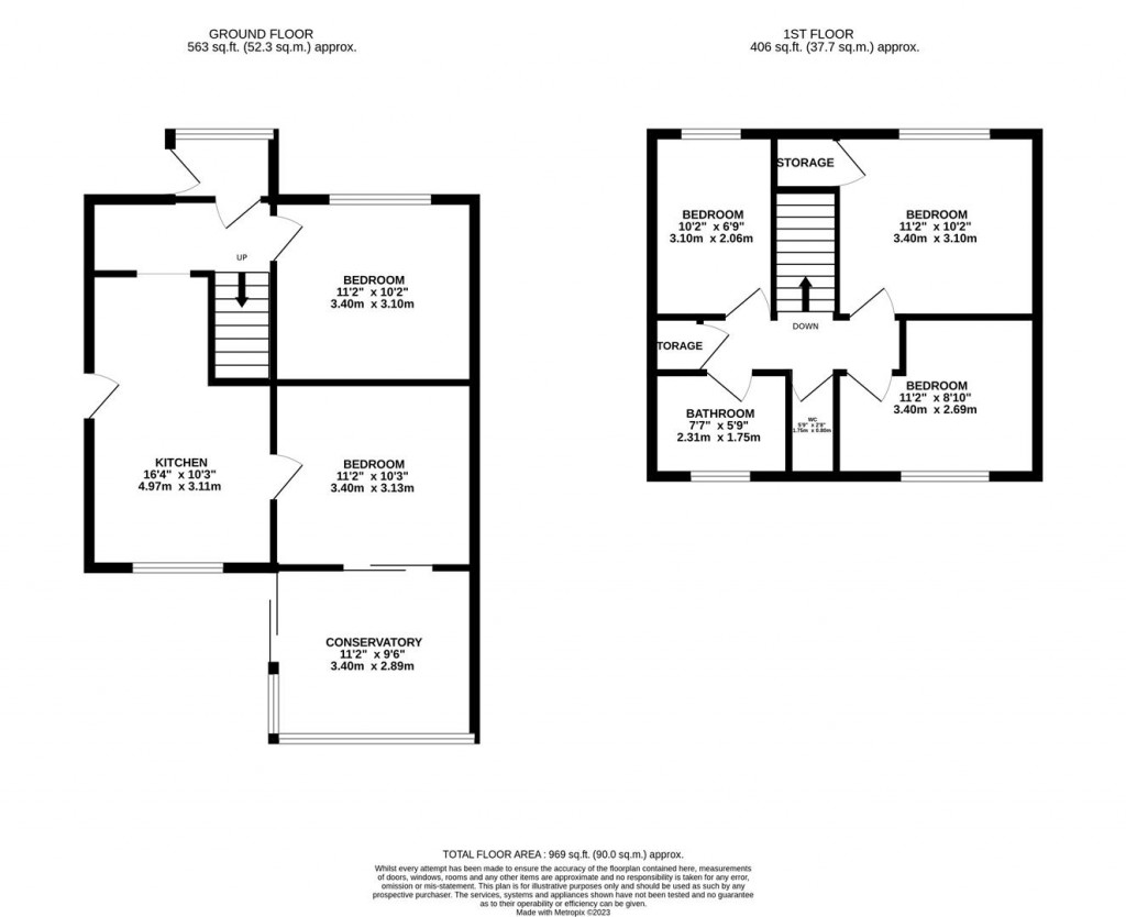 Floorplans For Calder Close, Corby